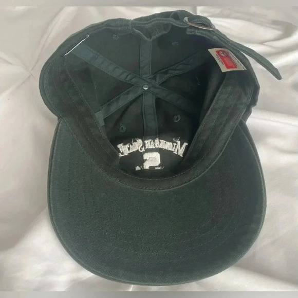 Michigan State Spartans’ Collegiate Adjustable Cap Pro Players Green Unisex EUC - Picture 2 of 6
